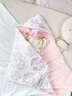 爱宝适婴儿抱被秋冬新生儿襁褓巾宝宝豆豆绒抱毯防惊跳睡袋蘑兔花甸S852 实拍图