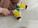 卡特兔宝宝学步鞋儿童婴幼儿早秋童鞋软底机能鞋男女宝网面透气室内鞋子 黄红蓝-棉纱 22 内长13.5cm 脚长12.5-13.0 实拍图