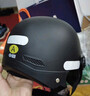 青霄 安全头盔 标准款 新国标 3C认证 抗冲击包裹式防护 电男动女四季车骑通用 黑色防晒镜片 实拍图
