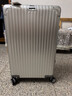 世界地理德国铝镁合金行李箱金属男女铝框拉杆箱密码锁登机旅行箱万向轮 铝镁合金氧化款-奢华银 26英寸 -适合出国旅行 实拍图