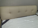 全友家居 头层牛皮真皮床奶油风软包床头靠背主卧室床1.8米双人大床 实拍图