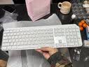 罗技（Logitech）大师系列MX Keys S无线键盘MX Keys S COMBO套装无线蓝牙多模背光键鼠套装高端商务办公键盘鼠标 MX keys S双模背光键盘-白色 实拍图