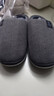 洁丽雅棉拖鞋女秋冬季室内家居防滑保暖拖鞋厚底毛毛女士家用男棉鞋外穿 深灰 【抗菌升级款】 44-45 (适合43-44码) 实拍图