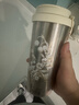 麦卡伦纯钛保温杯咖啡吸管杯子高颜值水杯生节日礼物送对象（特价款） 铃兰花550ml 实拍图