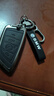 绅创宝马钥匙套25款3系5系1系x1x3x4x5x6刀锋钥匙320/325/530汽车壳扣 B款【原车内饰同色】尊贵黑-绳款 实拍图