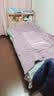 千鹏（QIANPENG） 床 实木床 双人床单人床卧室储物女儿孩童床男家具套装 原木无漆床+5cm棕垫 1米*1.9米 实拍图