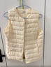 雪中飞经典新款基础舒适轻薄羽绒便捷短款保暖羽绒小马甲轻盈便携舒适 黎蔓卡其|7202-女 M 165/88A 实拍图