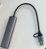绿联USB3.0转千兆网口网线转接头 USB-C拓展坞分线器RJ45网口转换器集线器适用苹果16笔记本电脑台式机 实拍图
