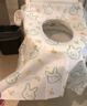 JAJALIN一次性马桶垫兔子印花防水坐便器垫套旅行产妇月子便携坐垫纸10片 实拍图