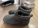 京东京造【纯羊毛】雪地靴男冬季羊皮毛一体加厚加绒保暖短筒男靴灰色41 实拍图