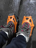 赛普冰爪防滑鞋套不锈钢户外登山攀岩装备爬山雪地防摔通用雪爪鞋钉 8齿橙-环保硅胶双链条加厚钢齿+收纳袋 M码（适用36-39码） 实拍图