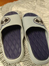 糖果涩男童凉拖鞋亲子软底夏季卡通防滑居家休闲室内户外踩屎感儿童拖鞋 灰色 36 -37码内长23cm 实拍图