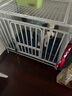 蔻丝【加粗全方管】狗笼子中大型犬一体带厕所分离金毛边牧拉布拉多笼 【三代110款白+垫】15MM方管 实拍图