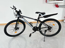 金武端自行车成人山地车公路赛车单车骑行变速超轻越野中学生初中青少年 顶配版-辐条轮-黑白色 26寸21速 实拍图