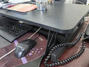 全品屋升降电脑桌升降工作台电脑升降支架台站立式升降办公书桌 气动无级升降-黑桌双层80cm 实拍图