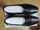 红蜻蜓男鞋秋冬款男士商务皮鞋一脚蹬休闲皮鞋牛皮爸爸鞋男鞋子WTA7742 黑色升级版_偏大1码 43 实拍图