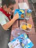 富光塔塔塑料儿童水杯tritan夏季吸管杯小学生大容量运动户外太空杯子 蓝色恐龙500ml 实拍图