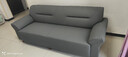 吉世伦北欧皮革沙发现代简约小户型双人三人位客厅家用皮艺沙发猫抓皮 猫抓皮革深灰色+海绵+乳胶+实木框 多人位 2.1m -厂家直销 实拍图