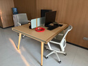 沃霖 E0轻奢办公桌椅现代办公桌办公室办公桌工作台环保高级屏风工位 1.4米双人位+椅子加厚升级款_2 常规 实拍图