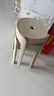 树浩家用塑料加厚凳子可叠放餐椅网红风车餐桌椅子现代简约餐厅书桌用 L.HF升级加强PP材料30cm面-卡其 实拍图