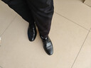 回力(Warrior)商务休闲男鞋百搭鞋子男英伦正装皮鞋男2413 黑色 38 实拍图