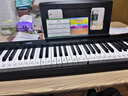 特伦斯折叠钢琴88键便携式电钢琴成人儿童电子琴重力度键盘V30pro家用 炫酷黑+专用琴包 实拍图