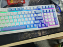 狼蛛（AULA）  F99Pro客制化机械键盘gasket结构全键热插拔有线蓝牙无线三模连接办公键盘电竞游戏专用 F99 星落凝云-TTC新月轴 实拍图