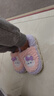 本本猪冬季儿童棉拖鞋男女童亲子可爱卡通包跟防滑室内宝宝居家毛毛拖鞋 西瓜红兔子（包跟） 35/36码内长21CM适合9-10岁 实拍图