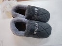 安尚芬包根大码棉拖鞋男秋冬加厚全包情侣保暖居家舒适厚底防滑毛毛拖鞋 灰色【保暖防寒】 42-43 适合40-41 实拍图