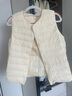 雪中飞经典新款基础舒适轻薄羽绒便捷短款保暖羽绒小马甲轻盈便携舒适 黎蔓卡其|7202-女 M 165/88A 实拍图