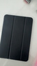 毕亚兹 适用iPad Mini5保护套 迷你4代7.9英寸 苹果平板电脑保护壳 防摔智能休眠支架皮套 PB09-金刚黑 实拍图