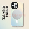 暴走适用苹果13promax手机壳 iPhone13promax保护套MagSafe磁吸硅胶软边磨砂肤感半透镭射渐变防摔硬壳 实拍图