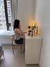 苡茉轻奢餐椅家用靠背餐桌椅子客厅书桌凳子现代简约商用铁艺牛角椅 实拍图