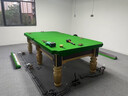 都格台球桌标准型钢库家用斯诺克商用成人球桌子中式黑八室内 9尺 银腿-【高配】-木库-大理石 实拍图