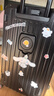 DULA五轮大容量行李箱杯架旅行箱充电拉杆箱密码箱皮箱子潮黑玫26英寸 实拍图