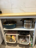 全品屋厨房置物架落地多功能切菜桌子多层餐边锅具置物收纳柜橱柜窄边柜 【店铺推荐】三层长80宽30高80 【加厚台面】台面可剁骨 实拍图