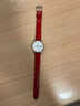 十瑞（SHIRUI）红色真皮表带适用天梭欧米茄浪琴肖邦梅花罗西尼美度男女本命平安好运送老婆女朋友礼物针扣手表带 （礼盒装）红色表带-开口无扣 17-16mm 实拍图