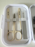 涩冈制药日本指甲刀套装全套甲沟炎专用钳剪挖耳勺掏耳朵指甲锉平斜7件1盒 实拍图