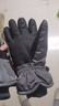 目丸保暖手套男女户外冬天骑行防寒风加绒厚触屏女防水冬季棉滑雪手套 9#深灰色 深度暖手套-男款 实拍图