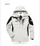 JEEP SPIRIT冲锋衣羽绒服三合一秋冬季男女户外情侣滑雪登山服外套两件套团购 男款白色-抓绒内胆 XL 实拍图