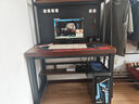 宏诚兴居洞洞板台式电脑桌家用书桌书架一体组合小户型学生学习桌子写字桌 【加厚5cm实木】黑架+深胡桃3层 100*60cm【洞洞板+桌下置物】 实拍图