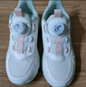 361°童鞋 儿童跑鞋四季男女童3-14岁助推科技旋钮跑鞋 白36 实拍图