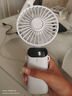 手持小风扇数显便携式随身折叠小型礼物迷你办公室电动USB电风扇静音桌面学生宿舍 随机颜色|数显5档|强劲风力|可折叠|带底座 实拍图
