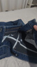 网易严选25新品舒弹大师男士牛仔裤加绒直筒亲肤透气不闷耐磨基础百搭 B款加绒升级-深蓝 34 (XL) 实拍图
