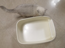 猫乐适半封闭猫砂盆防溅防臭易清洗大容量猫厕所成幼猫通用开放式猫砂盆 【白色】大面包15L+铲子 实拍图