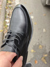 稻草人商务休闲鞋男士皮鞋男正装鞋德比鞋英伦百搭 黑色 42  实拍图