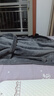 雅鹿睡袍男冬季珊瑚绒家居服浴衣法兰绒浴袍加厚加长睡衣加绒保暖晨袍 深灰 3XL （175-200斤） 实拍图