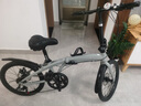 KOSDA科盛达折叠自行车KS100成人折叠自行车海豚折叠车亲子折叠自行车 白色|海豚车架+碟刹 禧玛诺7速 20寸|适用140-185cm 实拍图