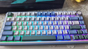 狼蛛（AULA）F75客制化机械键盘 无线三模蓝牙/2.4g/有线 gasket结构全键热插拔 75配列电竞游戏专用办公通用 雪杉绿  收割者轴 实拍图