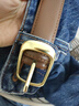 卡帝乐鳄鱼女士皮带牛皮韩版装饰闲腰带休简约百搭针扣裤带礼物送女友 实拍图